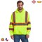 RADYAN® Long Sleeve High Visibility Safety Hoodie with Hood for Construction Work